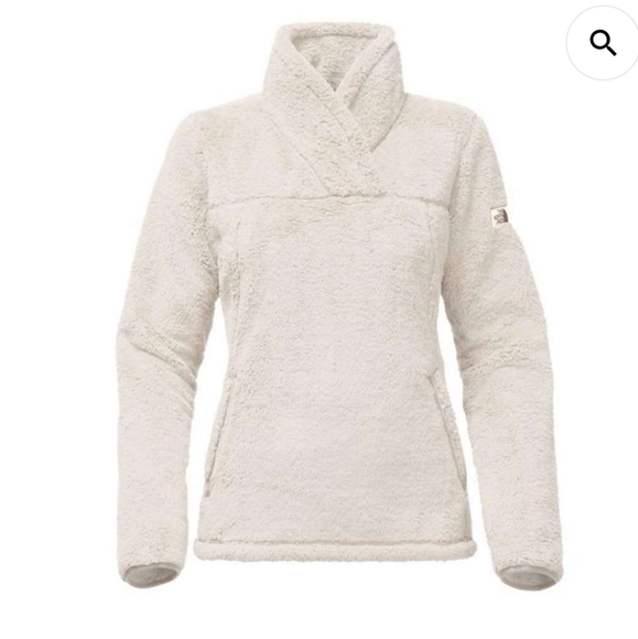 The North Face Sweaters - The North Face Campshire Sherpa Fleece Pullover Size Small Vintage White
